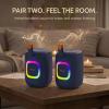 Musibaby Bluetooth Speaker,Portable Bluetooth Speaker,Speakers Bluetooth Wireless with 20W Sound,IPX5 Waterproof,25H Playtime,Stereo Pairing,Carry Loop for Indoor Outdoor Use, M73(Black)(Blue)